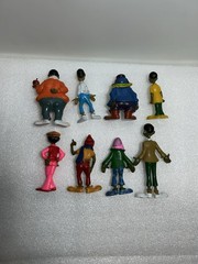 FAT ALBERT AND THE JUNKYARD GANG COSBY KIDS ACTION FIGURES. FULL SET OF 8