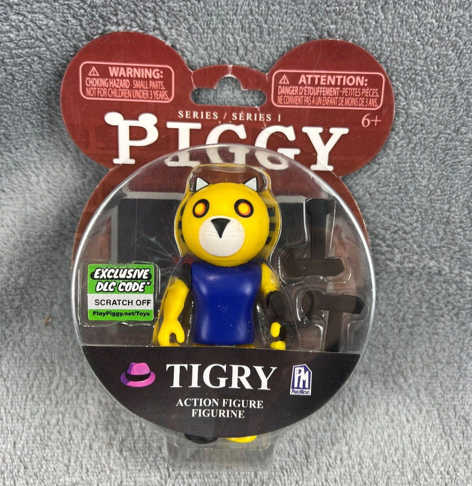 Piggy Tigry Action Figure w Axes Series 1 with DLC Game Code 2020 Tiger 3.5″ New