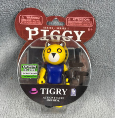 Piggy Tigry Action Figure w Axes Series 1 with DLC Game Code 2020 Tiger 3.5″ New