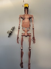 1/6 Sideshow Star WarsGeonosis Battle Droid Commander And Count Dooku Hologram