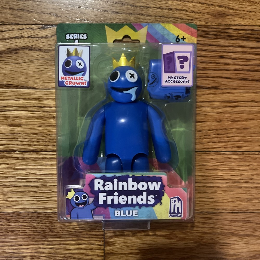 Rainbow Friends BLUE 5″ Action Figure Posable Figure Series 1 PhatMojo Sealed