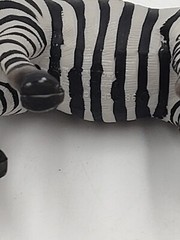 Vintage 1998 Schleich Zebra Toy Figure Play Zoo 3.25”