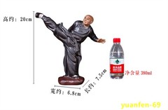 Shaolin Monk Chinese Kung Fu MARTIAL ARTS Figurines Statue Model Ceramics Gift