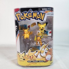 New! TOMY Pokemon Evolution 3-Pack Pichu Pikachu Raichu Figures