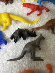 Dinosaurs Lot Of 16 Prehistoric Jurassic Figures Plastic Rubber Vtg 60’s 70’s