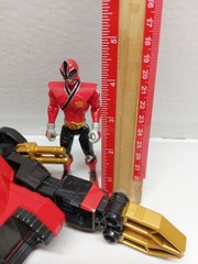 Power Rangers Bandai Samurai Red Transporter Vehicle Morphs Ranger K1