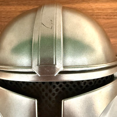 Star Wars Mandalorian Rubie’s Child Helmet +Darth Vader Sound Clip Figure lot