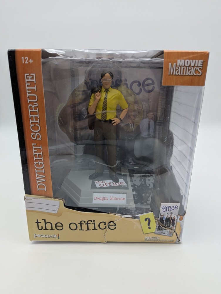 Movie Maniacs NBC Universal Wave 4 The Office Dwight Statue – Damaged Box