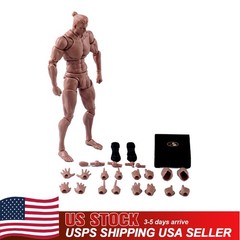 USA Romankey X COWL 1/12 Dark Male Head Body Flexible Jointed 6in Action Figure