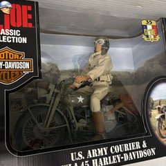 Vintage GI Joe Army Courier Harley WLA 45 Motorcycle 1998 Hasbro 35th Annivers