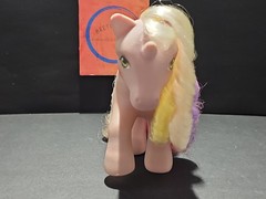 Vntg 1989 Hasbro My Little Pony Early Gen 1 Rainbow Curl “Streaky” Figure Only