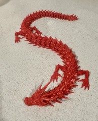 16 Inch Red Dragon 3d Printed