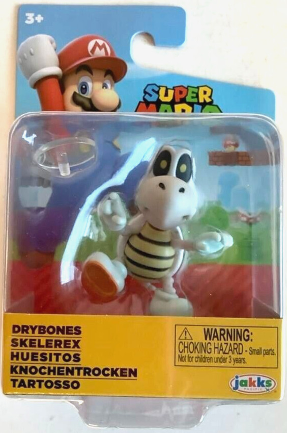NEW Jakks Pacific 42136 Nintendo Super Mario 2.5-inch DRY BONES Mini-Figure
