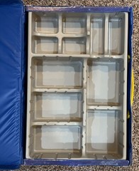 Vintage 1984 Transformers Collectors Carrying Case With Tray Tara Toy 15”x10”