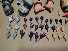 Marvel Legends DC Multiverse Parts Accessories Lot 50+ Items See Pics