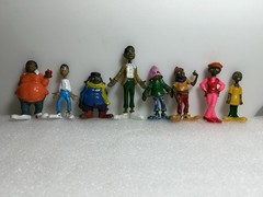 FAT ALBERT AND THE JUNKYARD GANG COSBY KIDS ACTION FIGURES. FULL SET OF 8