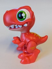 Zuru Robo Alive Jr Red Dinosaur 6″ Big Eye Cartoon T-Rex Figure Toy
