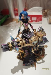 18CM League of Legends LOL Jinx PVC Statue Handmade Figure Model Collectibles