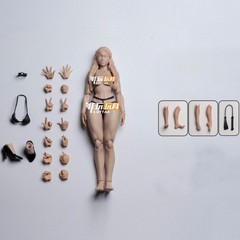 NT-04FY-F: Nottaa NT-04 Fang 1/12 female body (Fang, yellow skin, Separate neck)
