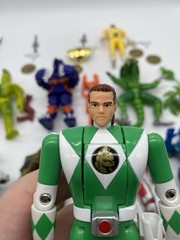 Vintage Power Rangers Figure Lot Flip Head Pink Red Green Yellow Peckster Zedd