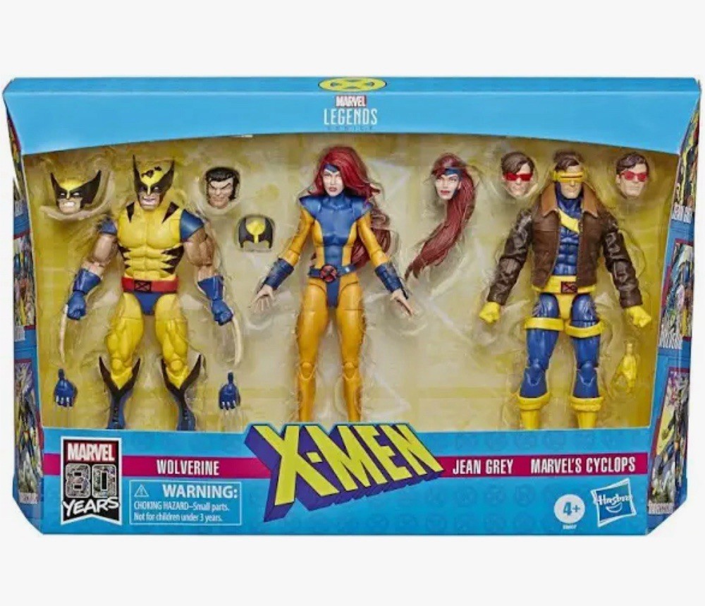 Hasbro E8607 X-Men Jean Grey, Cyclops, and Wolverine Legend Series 6 inch