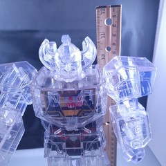 Super7 Cyborg Mighty Morphin Power Rangers Megazord Clear Figure – No Box