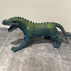 Vintage 1984 Imperial Toy Dragon Scaled Blue/Green