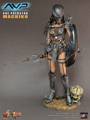 2008 AVP Alien Vs. Predator She Predator Machiko Hot Toys Hot Angel Rare