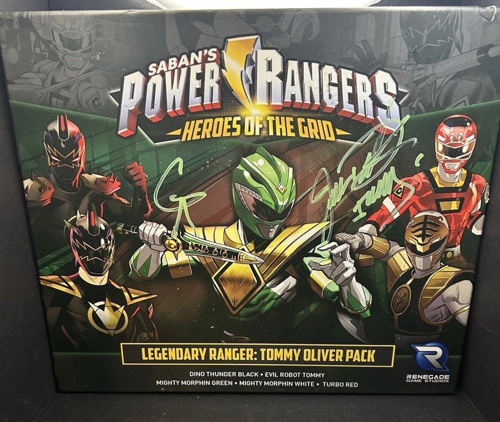 Tommy Oliver Heroes Of The Grid Pack – Signed By Jason David Frank, Green Ranger