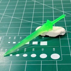 Custom Resin Green Lantern Long Sword constuct for 6in. figure