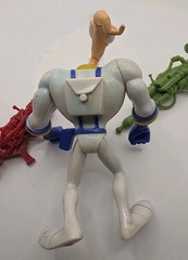 RARE Earthworm Jim Figure Video Game 90s Vintage Retro w/ Head that Pops Off
