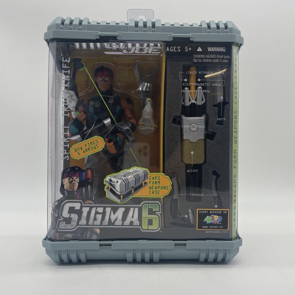 GI Joe Sigma 6 Codename: Spirit Iron Knife Figure New! Seal Damage