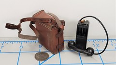 DID WWII US Bryan Military Police telephone n pouch 1/6 scale toys radio MP bag