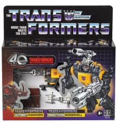 Transformers Retro Reissue 40th Anniversary Edition Bombshell/Ramhorn Figure Set