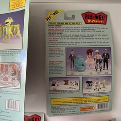 Pee-Wee’s Playhouse 5 Figures LOT 1988 Matchbox Scooter Miss Yvonne SEALED