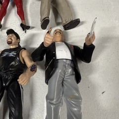 Lot of 6 WWE Wrestling figures Jakks Signature And Bone Crushing Series Kane, Dx