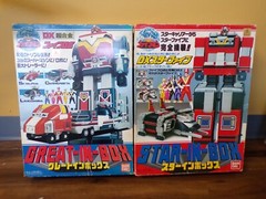 1990 Bandai Japan DX Sentai Fiveman FiveRobo & Star In Box Set Chogokin Godaikin