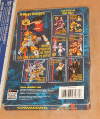 1997 PAPER MAGIC GROUP – MEDABOTS VALENTINES CARDS, 32 VALENTINES, NOS, SEALED
