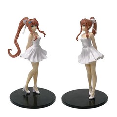 Monika Doki Doki Literature Club Figure Ball Gown Dress PVC Anime Collectible St