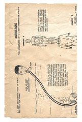 1969 GI JOE VINTAGE GI JOE DEEP SEA DIVING EQUIPMENT INSTRUCTIONS ORIGINAL RARE