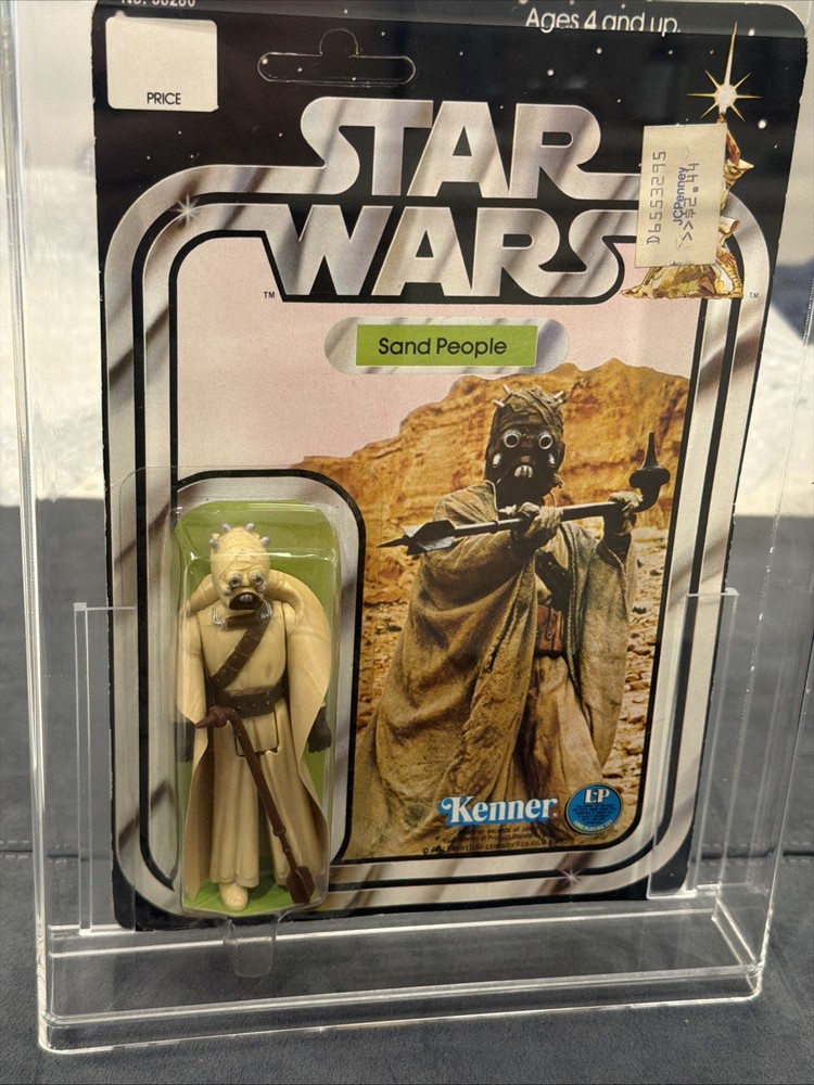 1978 Star Wars Kenner Vintage Sand People 20 Back Tusken Raider + Acrylic Case