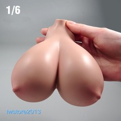 1:6 Suntan Super Large Breast Bust Cover Model For 12” Female TBL Figure Body