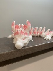 3D Printed Articulating Cherry Blossom Dragon 24″ Length