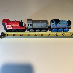 Lot Of 3: 1998 Learning Curve Britt Allcroft Wooden Railway Thomas Train Set