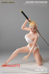 JIAOU DOLL 1/6 JOQ-10E European Female Big Bust Steel Skeleton Figure Body Toy