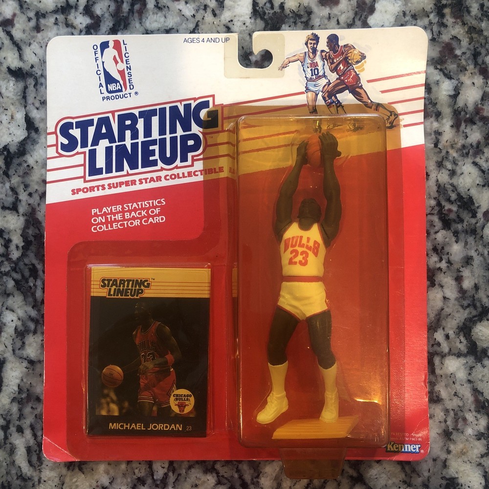 1988 Starting Lineup NBA Michael Jordan Figure with Card Sealed New