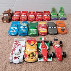 Lot Of 18 Disney’s Pixar Cars Die-Cast Racing Toys Mattel Mini Figures