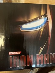 Iron Man Mark VII Headgear 1:1 Helmet LED Eyes Gold CG7248 Wearable New in Box