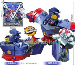 Tobot V GD Riptide Boat King Transforming Robot Vehicle Action Figure Toy 5.3″