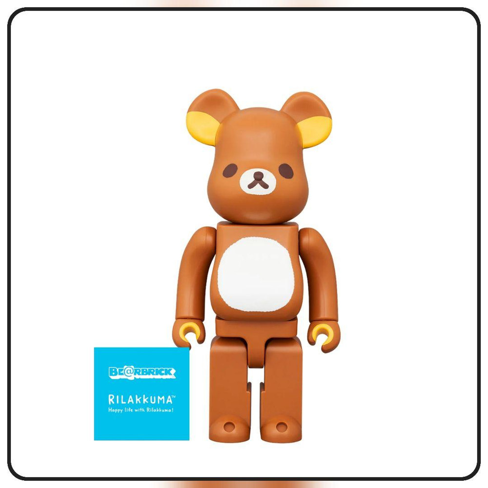 BE@RBRICK Rilakkuma 400% Medicom Toy Figure For 6 Years Old and Up From Japan